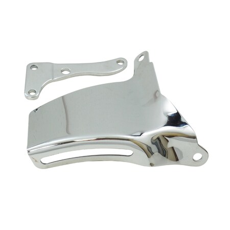 Racing Power SBC LONG WATER PUMP ALTERNATOR BRACKET CHROME 69-75 R9316